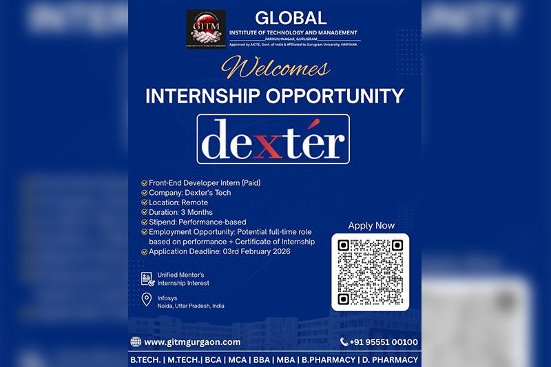 Internship and Placement Excellence at Global Institute of Technology and Management (GITM)