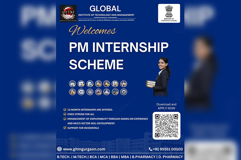 Global Institute of Technology and Management Welcomes PM Internship Scheme for Skill-Driven Careers