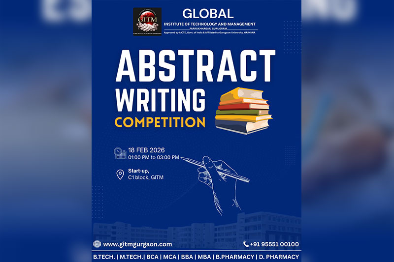 Global Institute of Technology and Management Hosts Abstract Writing Competition for Research Skill Development