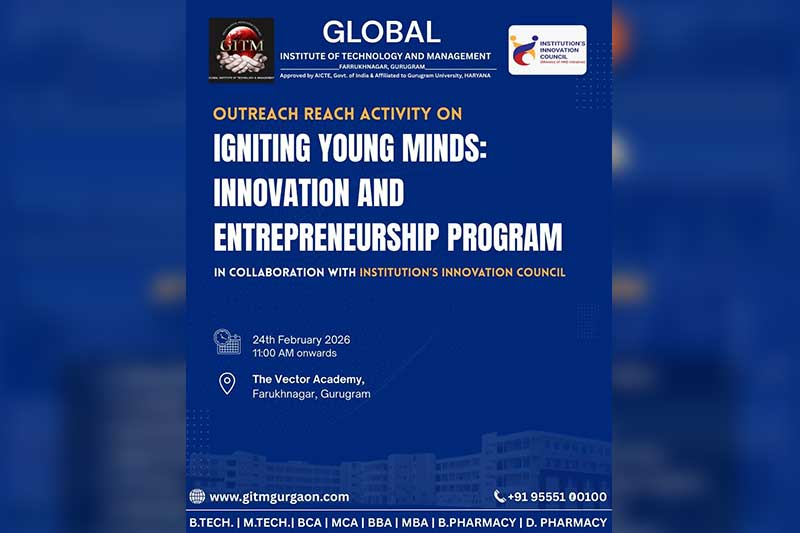 Outreach Activity by GITM: Igniting Young Minds through Innovation and Entrepreneurship- on 24th February 2026