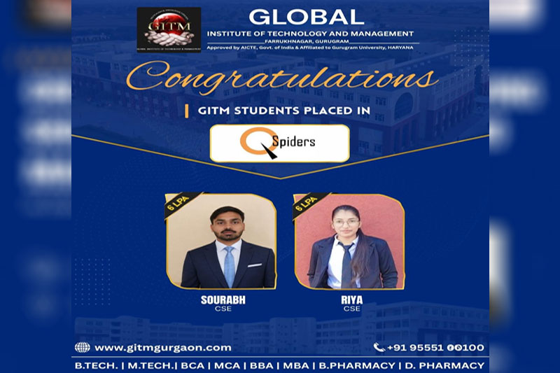A Milestone in Placement Excellence: Sourabh and Riya Secure Career Success