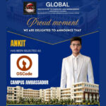 GITM Student Selected as OSCode Campus Ambassador